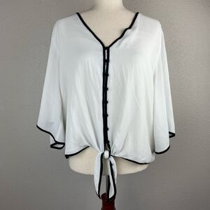 Vince Camuto Button Down Blouse Top Size XL EUC